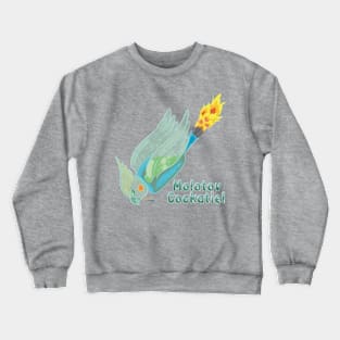 Punimals: Molotov Cockatiel - Text Crewneck Sweatshirt